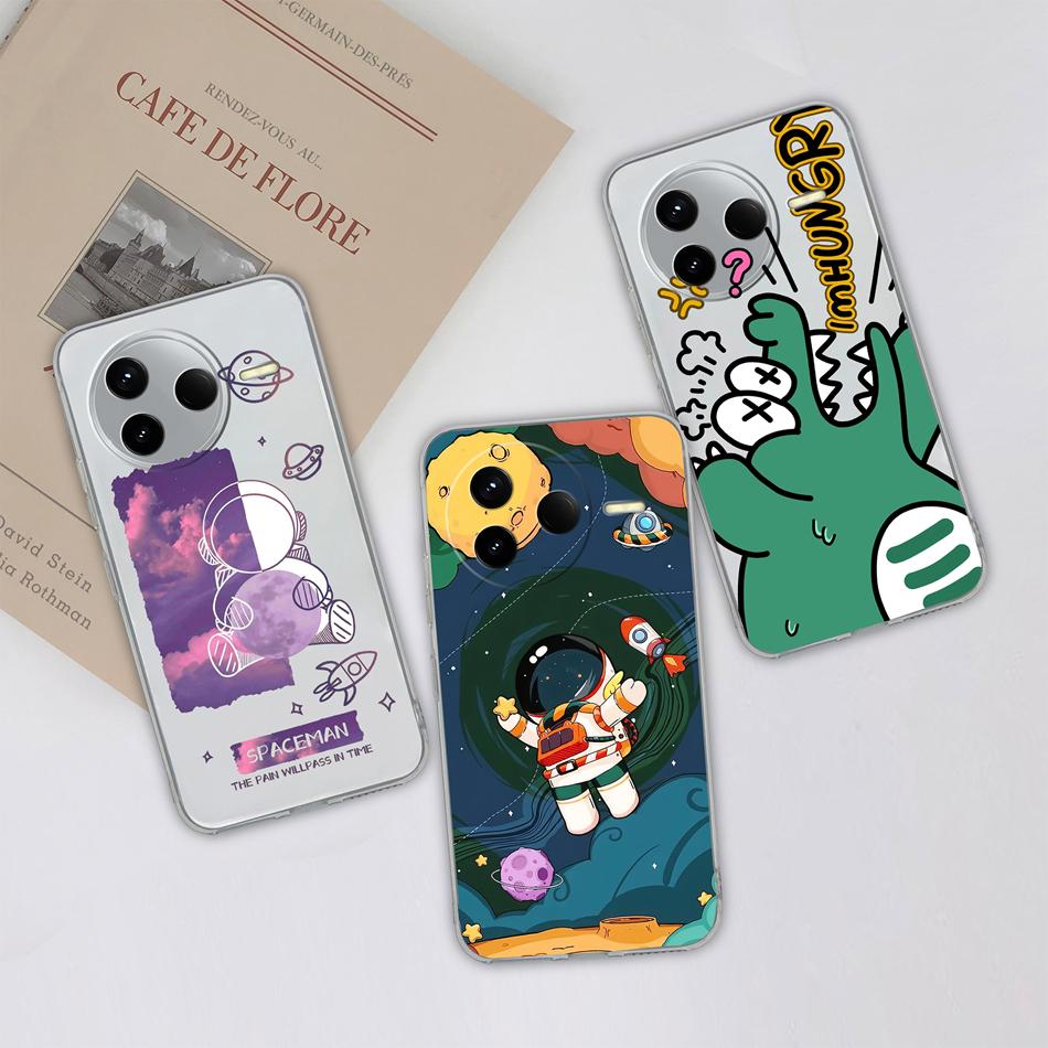 Case For POCO F7 Pro / F7 Ultra Summer Flower Transparent Funda For POCO F 7 Soft Untra Thin Phone Back Cover Shockproof Housing