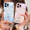 Rose Pink Flower Cluster For IPhone 16 Pro Max 15 Pro 14 13 12 Mini 11 XS Max XR 7 8 Plu SE 2022 Tempered Glass Phone Case