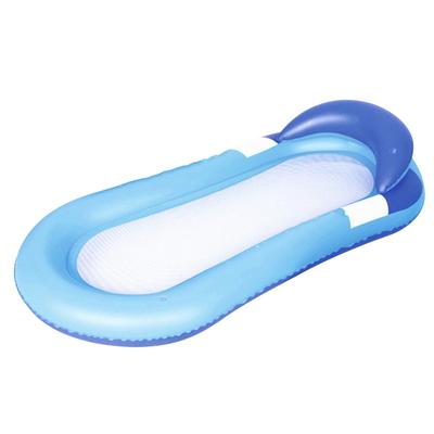 Bazén, jeden nafukovací plovoucí raft, lounge, plovoucí křeslo, vodní hračka pro muže a ženy, modrá