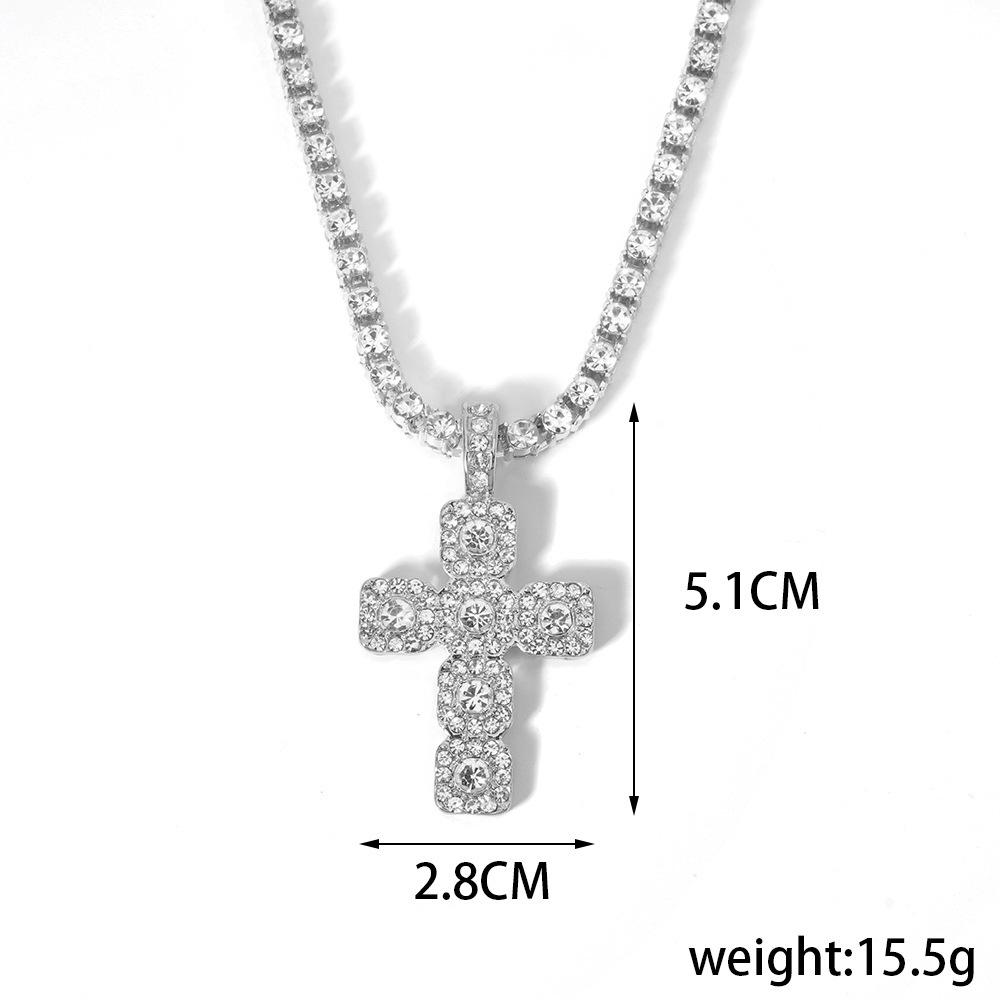 Men's 4mm Cuban Chain Necklace - European American Hip Hop Style Tennis Pendant Jewelry
