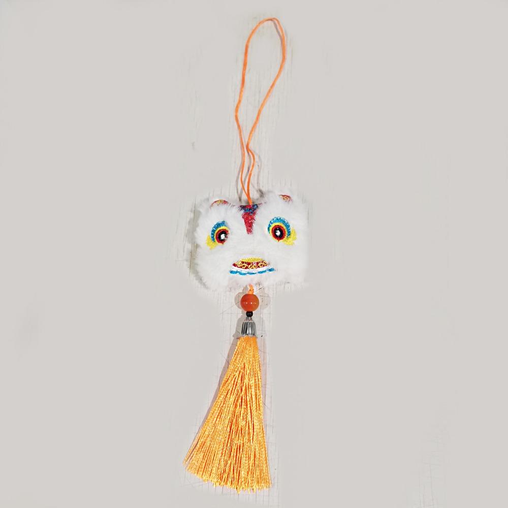 Lucky Lion Dance Tassels Pendant Chinese Style Snake Mascot Plushies Doll  Car Interior