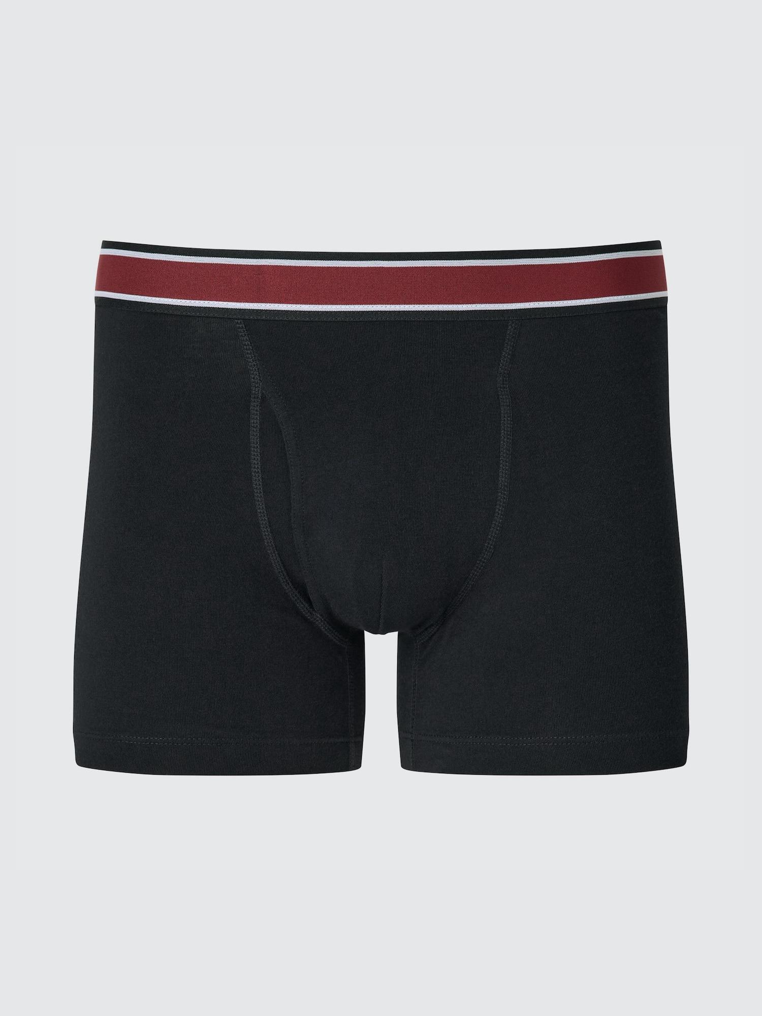 

Хлопковые трусы-слипы Uniqlo с полоской на поясе 09 BLACK/MEN M