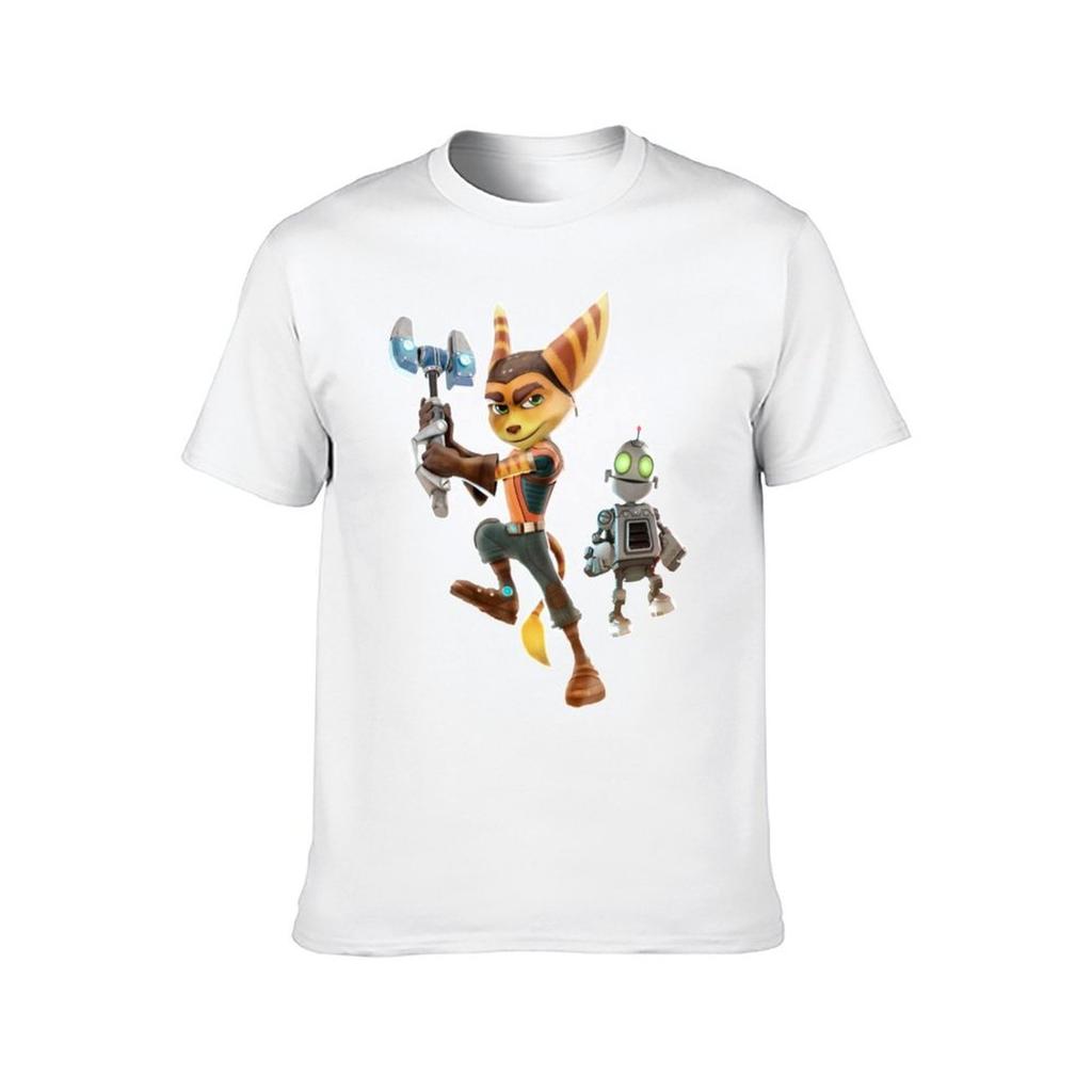 Koszulkka Ratchet & Clank koszulki dla mężczyzny bawełniane miękkie koszulki dla mężczyzny bawełniane śmieszna Koszulka
