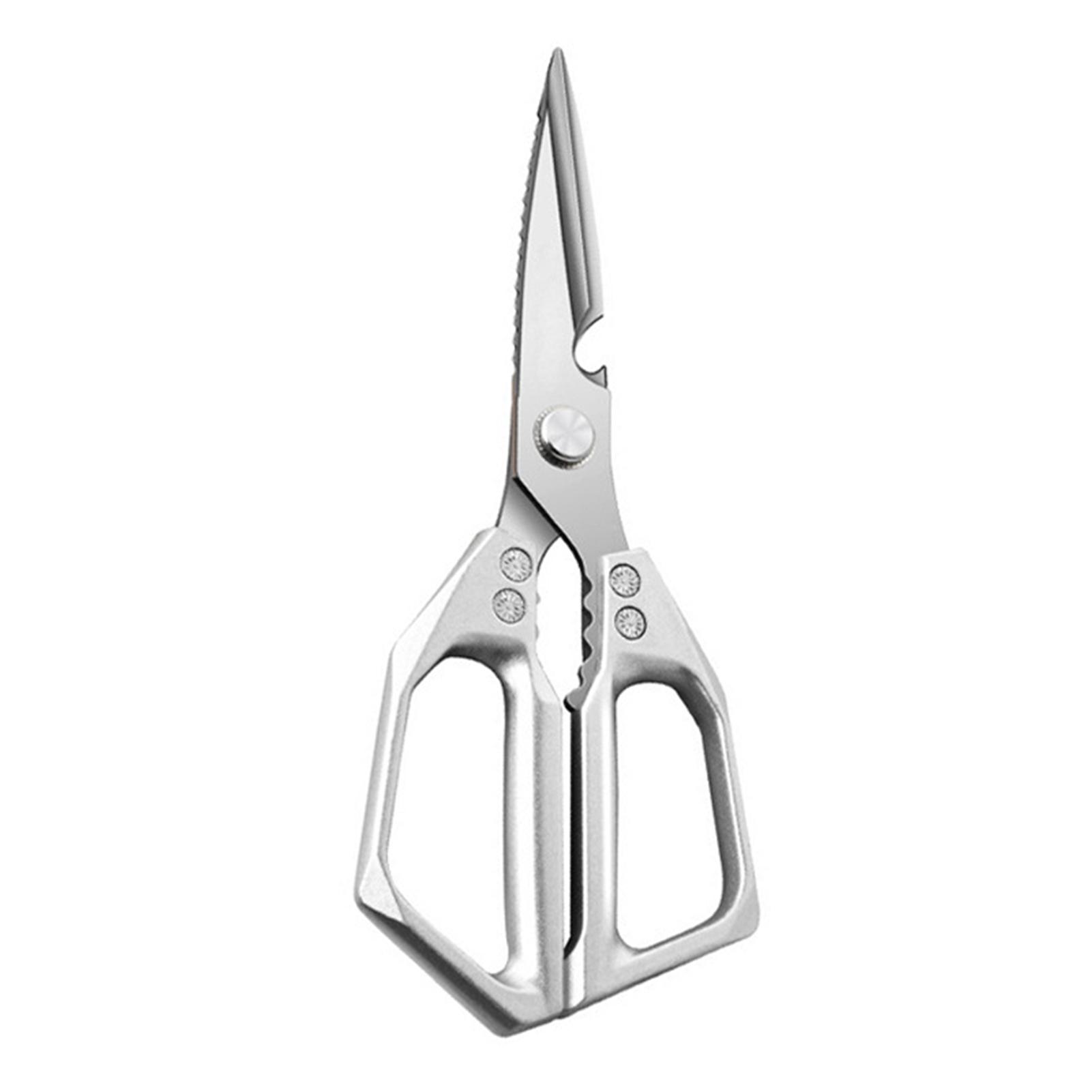 Multi-Purpose Cooking Scissors Kitchen Dishwasher Safe Kitchen Shears For Cutting Chicken Meat Fish серебряный