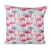 Coussin - Flamants roses - 37x37 cm - 100% polyester - Déhoussable