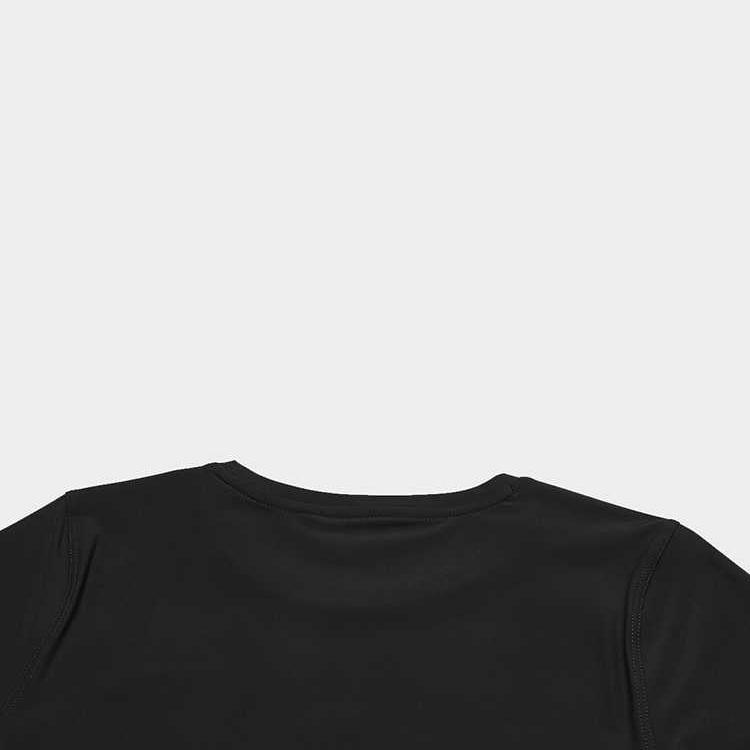 Fila Fitness Active Sport Color Block Simple Round Neck Short Sleeve Regular T-Shirt Women Tops A11W531104F-BK