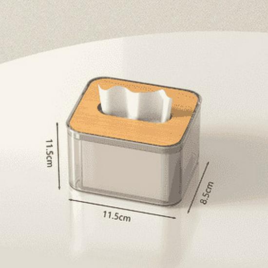

Punch-Free Minimalist Tissue Box - Waterproof Solid Color, Holds Tissues, Masks, or Toilet Rolls Standard