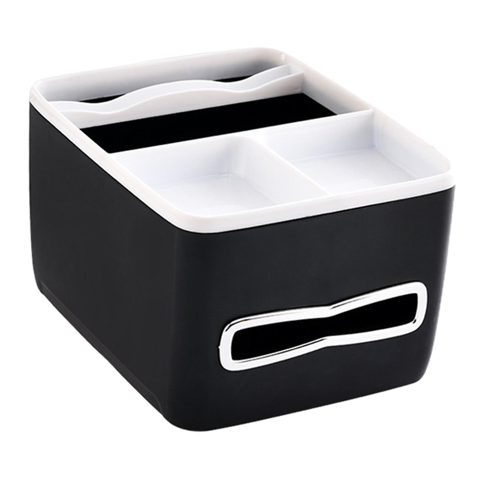 

Universal Car Armrest Storage Box Tissue Storage Water Cup Holder Organizer for черный белый