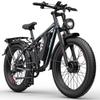 Electric Bicycle Yvy C26 Max 1000Wx2 Motor 26" Fat Tire Fully Suspended Adult Electric Bike 48V 23AH Dual Hydraulic Brake Shimano 7 Speed
