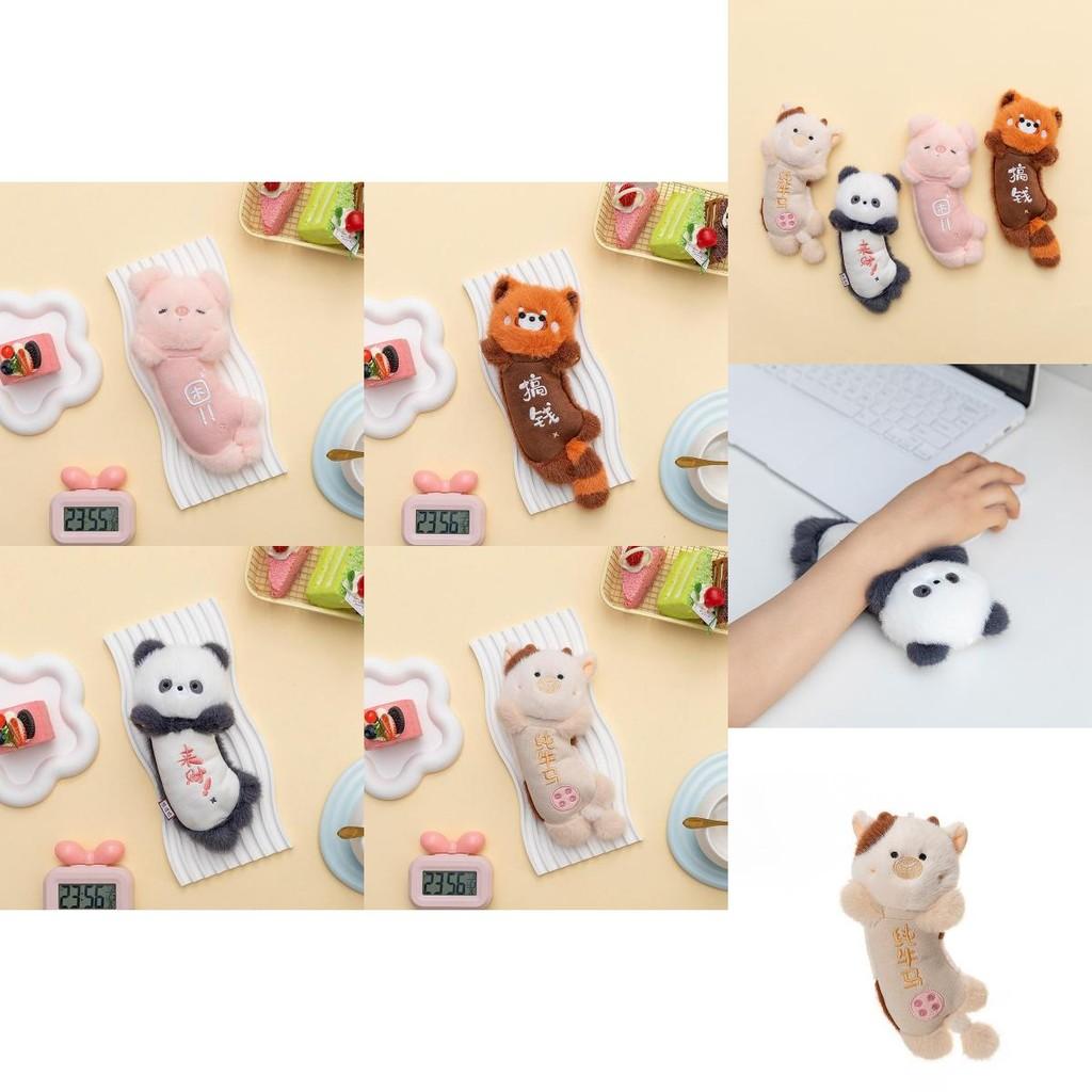 Cartoon Animal Wrist Cushion With Soft Short Plush For Kid Home Desk Use