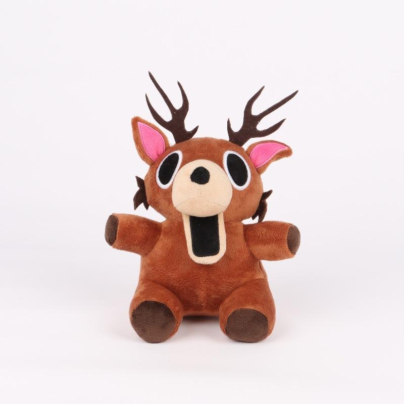 Non-Toxic New 99 Nights In The Forest Purple Bat Plush Cute Pink Baby Deer Stuffed Doll Funny Blue Owl Red Goat Plush Toy For Kid Gifts