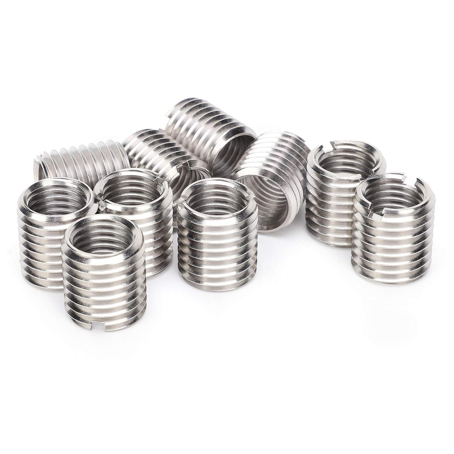 10Pcs Insert Nut, M16 Female and M20 Male Thread Fastening Conversion Repair Sleeve Screw