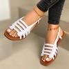 Sandals women's Korean version flat-soled single shoes spring and summer fashion woven beach shoes