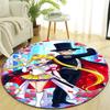 1pc Sailor Moon  Print Round Carpet Chair Round Carpet Suitable for Bedroom Living Room Home Decorative Carpet