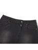 Kirsh Cherry Inner Pants Cover Denim Skirt [Charcoal]