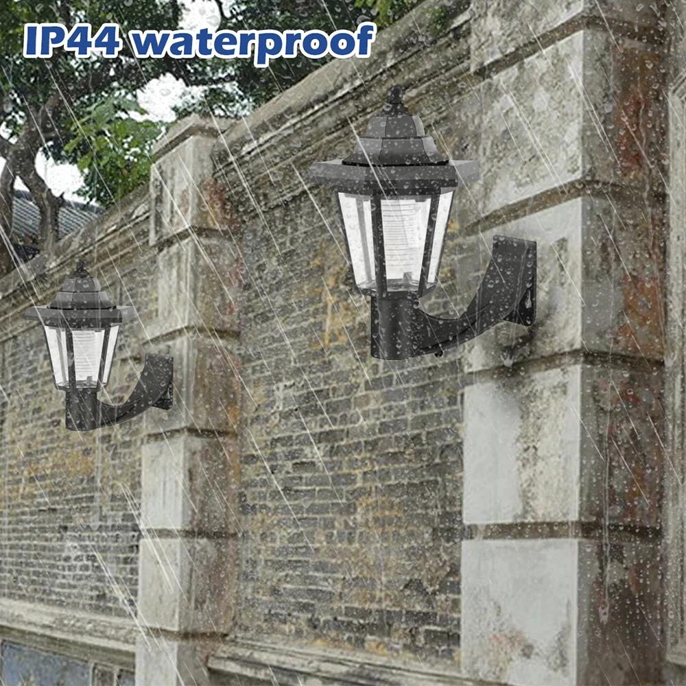 1-2PCS Solar Garden Lights Outdoor LED Street Light Wall Lighting Fixture Exterior Garden Lighting And Decorative Illumination