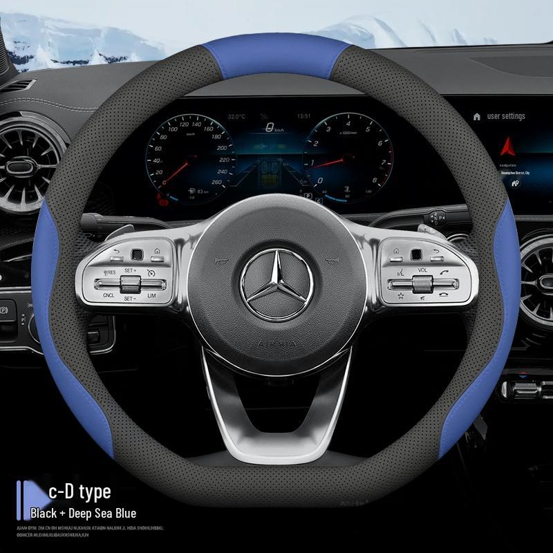 Mercedes-Benz Steering Wheel Covers for C-Class, E-Class, C200L, E300L, GLC260, GLB, GLA.
