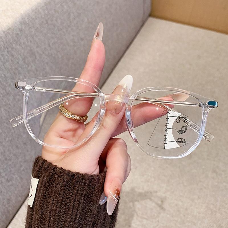 Herren Damen Neue Mode Progressive Multifokale Lesebrillen Neue Blaulichtfilternde Alterssichtbrillen Brillen für Nähe und Ferne