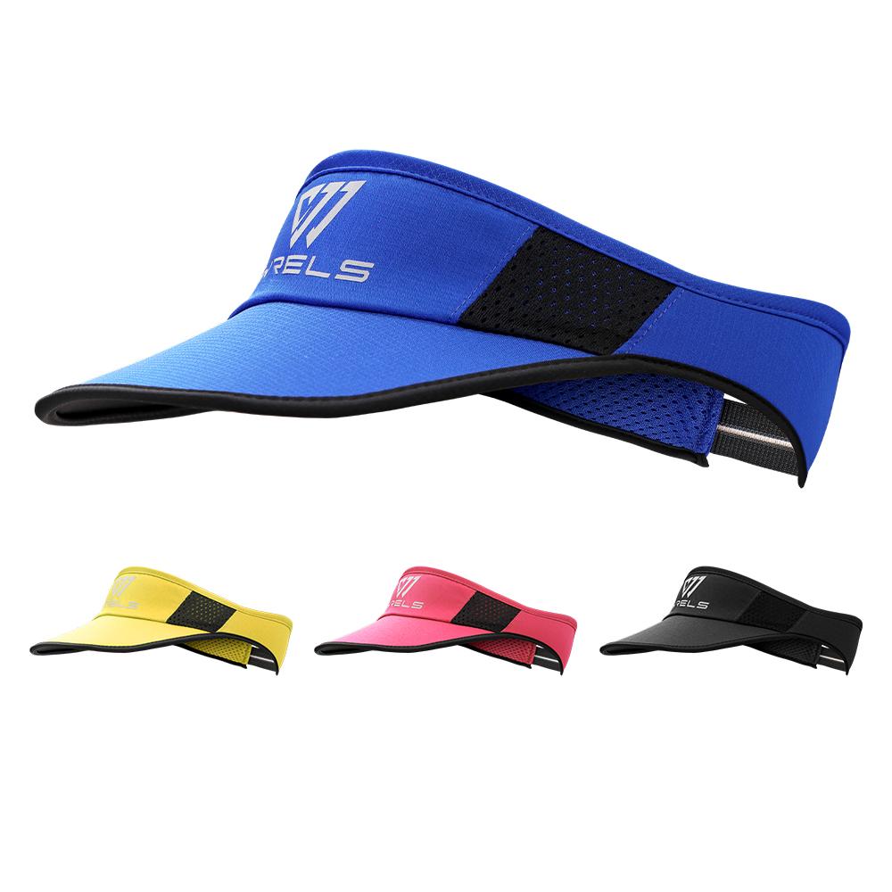 Sport Visor Breathable Mesh Empty Top Cap Sun Protection Sweat Absorb Running Tennis Cap Lightweight Foldable Hat