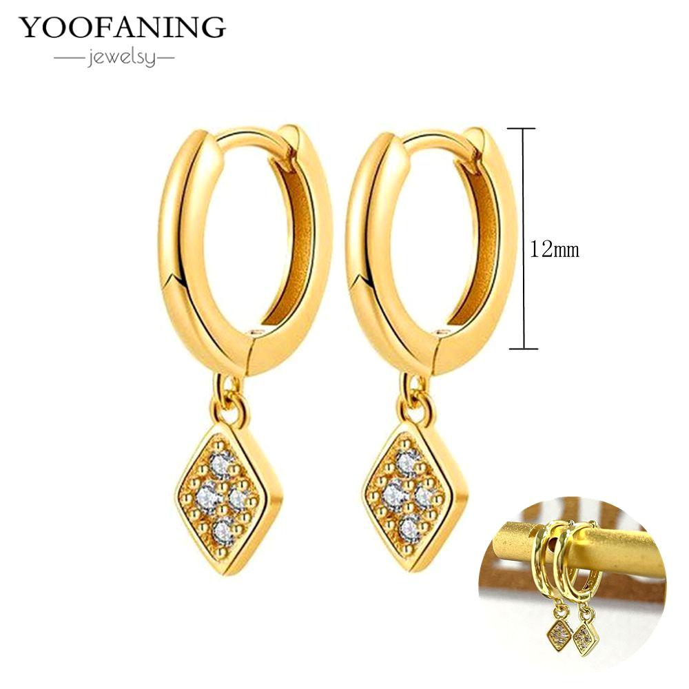 

925 Silver Ear Needle Retro Gold Silver Hoop Earrings Shell/conch/starfish Pendants Women Earring Jewelry Wedding Gift
