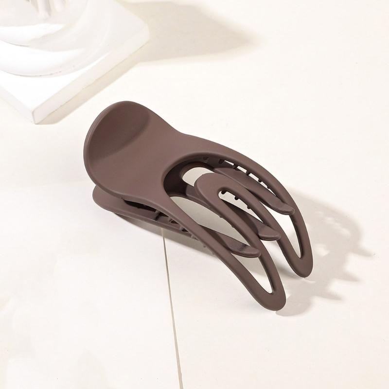 3PCS Matte Hair Clamp Strong Grip Barrettes Large Hair Claw Clip For Women Girl Thin Fine Hair Styling Accessories