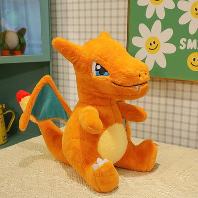 Simulated Charizard Doll Pillow Anime Dinosaur Cartoon Plush Toy Soothing Boy Doll Wyvern Rag Doll