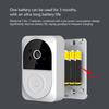 Campanello intelligente, campanello video remoto wireless intelligente Campanello visivo intelligente, campanello per porta di sicurezza Wifi per visione notturna HD domestica,(Batteria non inclusa)