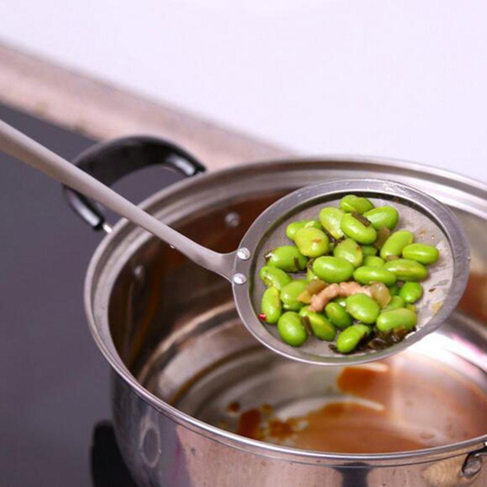 Art Design Creative Hot Sell New Stainless Steel Kitchen Tools Fine Mesh Skimmer Strainer Ladle