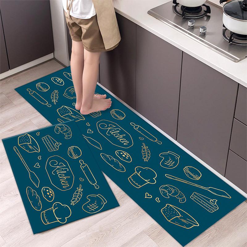 Kitchen Floor Mat Simple Home Carpet Entrance Mat Long Bedside Carpet