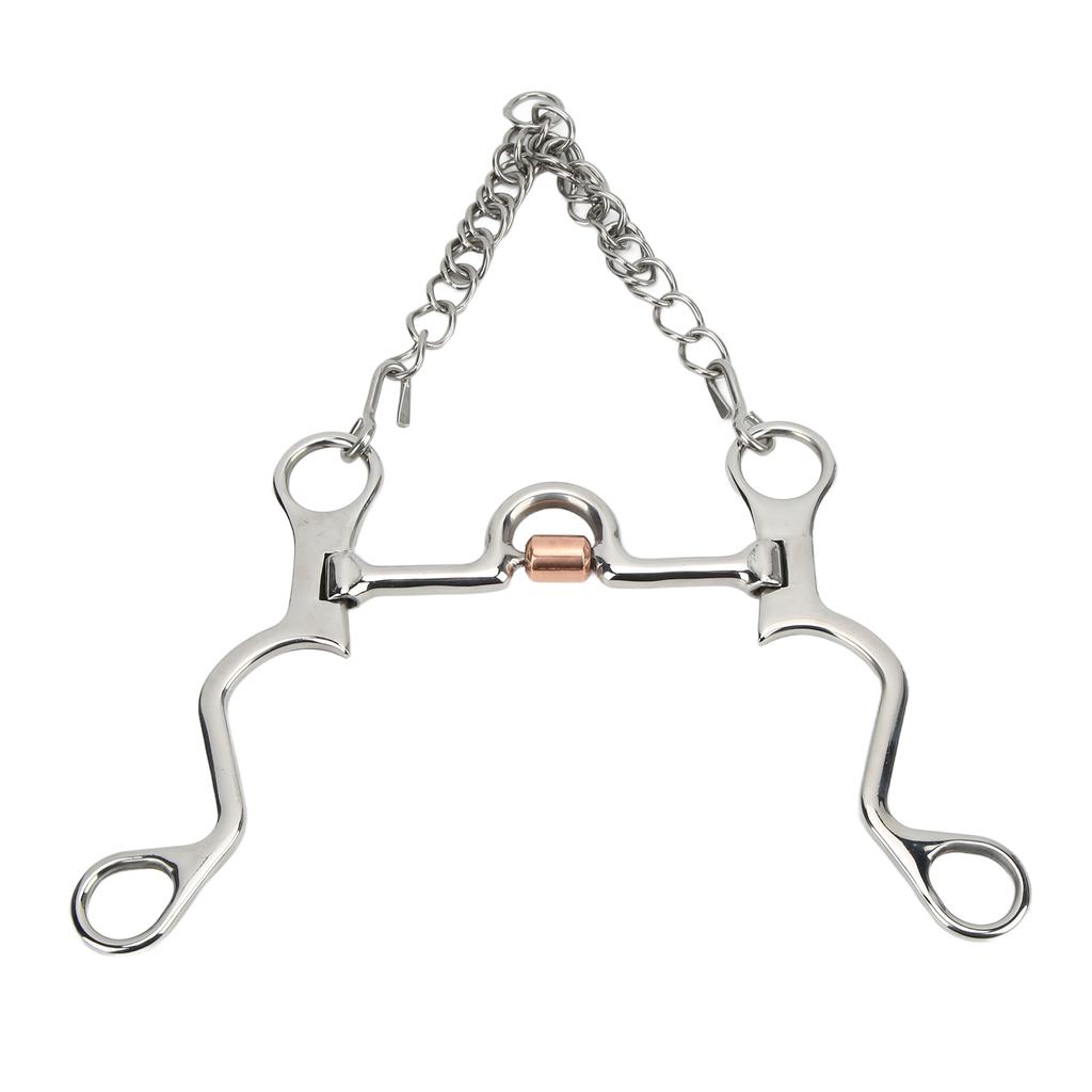 Pelham Bit Strong Fine Workmanship Stainless Steel Horse Bit for Horse Riding Equestrian Performance130MM