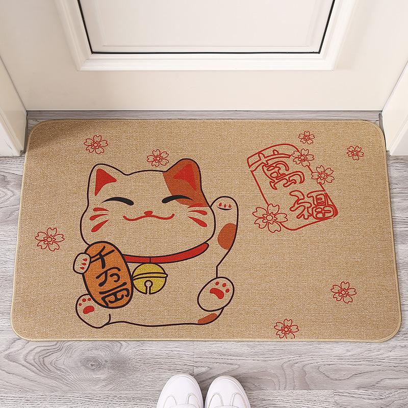 Rubber Floor Mats Home Entrance Water Absorbent Non-Slip Carpet Mats Entrance Mats