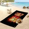 Asciugamano da Spiaggia Stampato Cristiano Ronaldo Asciugamano Morbido ad Asciugatura Rapida Coperta da Spiaggia Rettangolare Grande Portatile per Viaggi Piscina