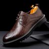 Spring and Autumn New Products Versatile Thick-soled Carved  Casual Dress Men's Trendy Work Shoes