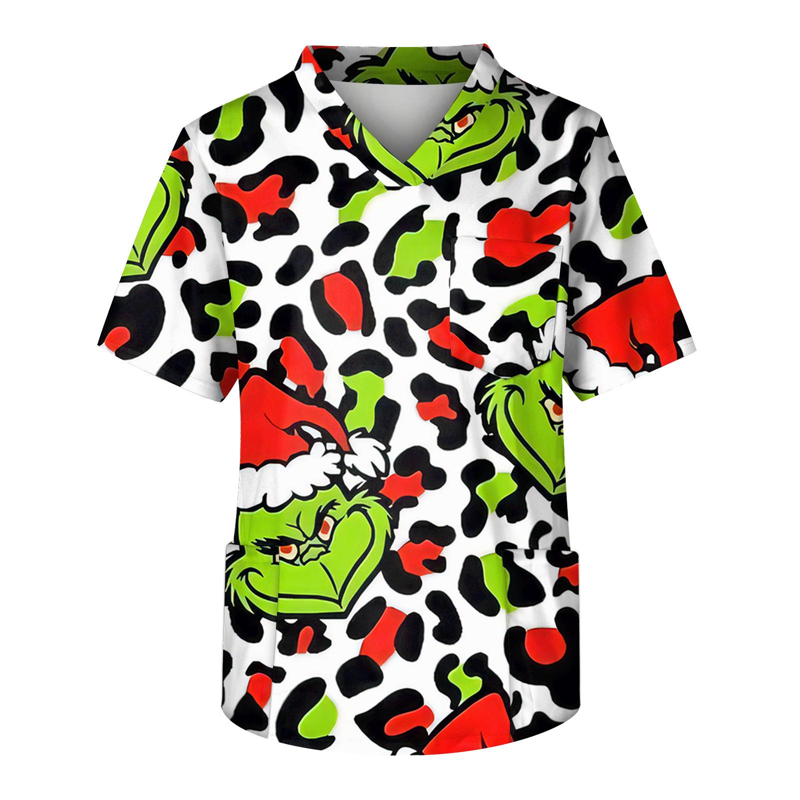 

Мужской топ с коротким рукавом, V-образным вырезом и принтом, нагрудным карманом M чёрный