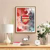 Arsenal Football Club Logo 5D Diy Diamond Painting Round Diamond Diy Frameless Holiday Artwork Suitable For Home Office Wall Decoration