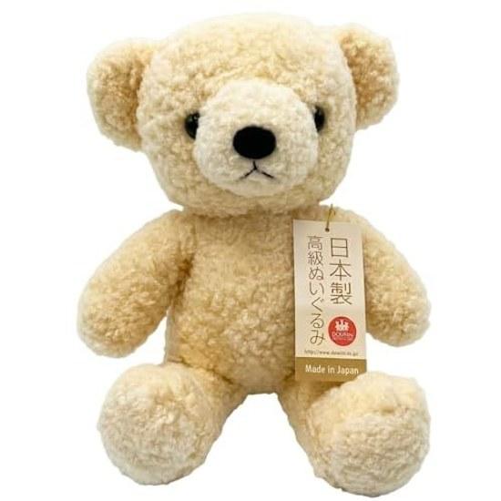 Doshin Made Japan Teddy Bear Plush Toy Fluffy M 29cm Cream Color