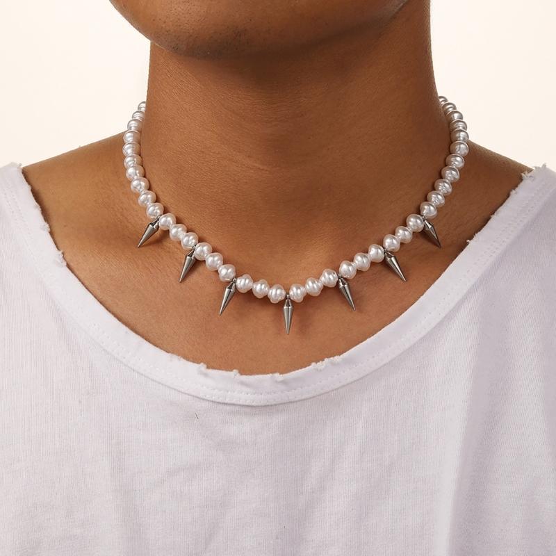 Delicate Necklace with Adjustable Chain Stylish Pendant Necklace Jewelry Adjustable Clavicular Chain Pearls Neckchains