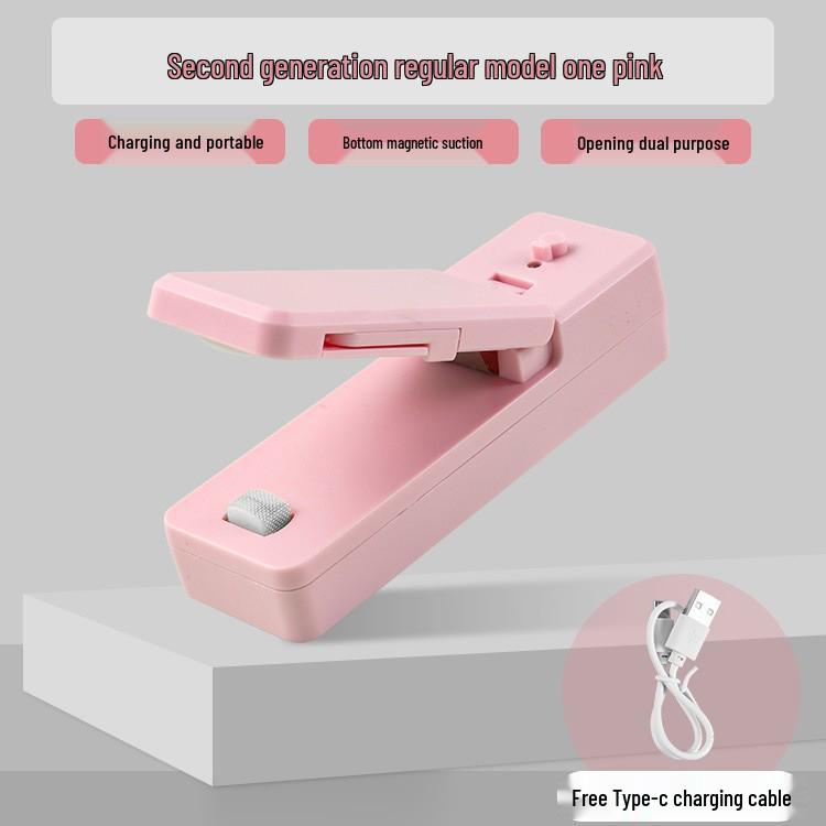 Compact Snack & Food Vacuum Sealer for Household Plastic Bags