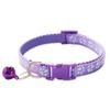 Paw Print Pet Collar with Bell, Multiple Colors Available