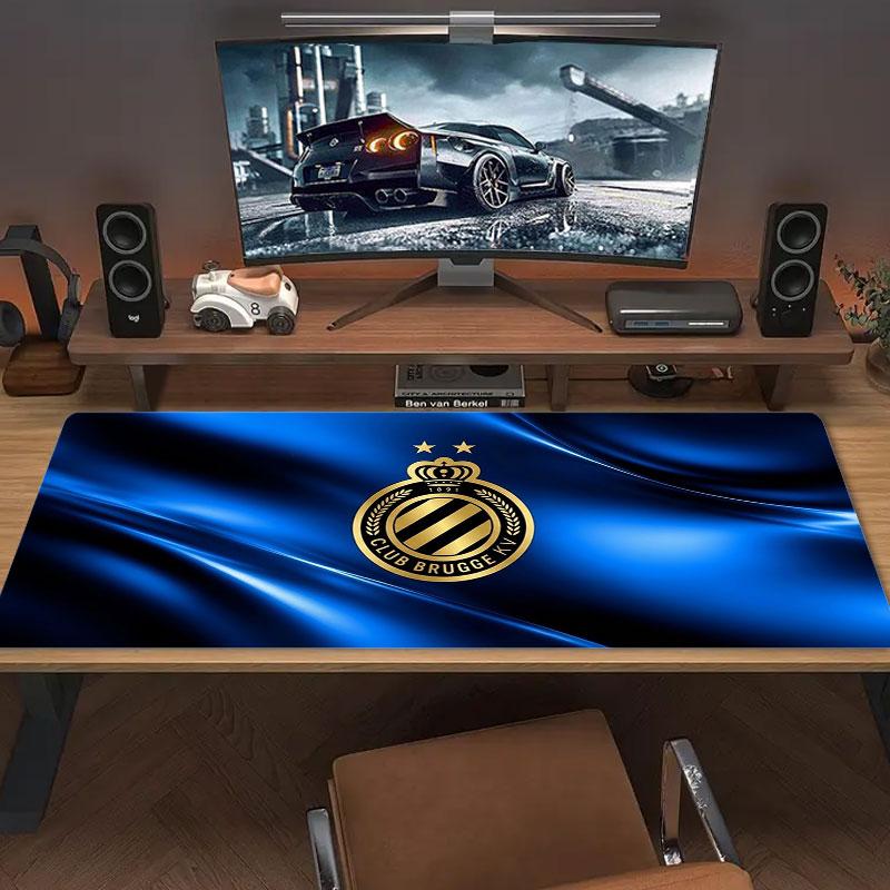 Club Brugge KV Large Size Mouse Pad Large Gaming Table Cushion Non-slip Laptop Tablet Big Mousepad XXL Mat Mini PC Playmat With Lock Edge