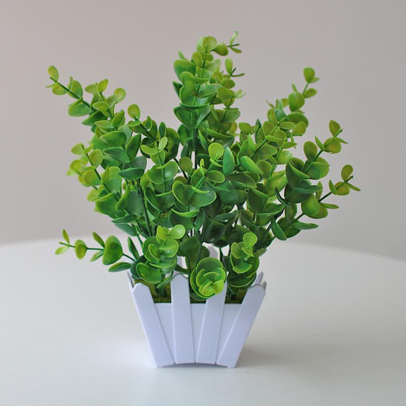 

Eucalyptus Bonsai Artificial Green Plant for Home Decoration