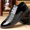 Men's Leather Shoes Spring Breathable Comfortable Casual Shoes Youth Business British Black Formal Leather Shoes Husband Dad Shoes