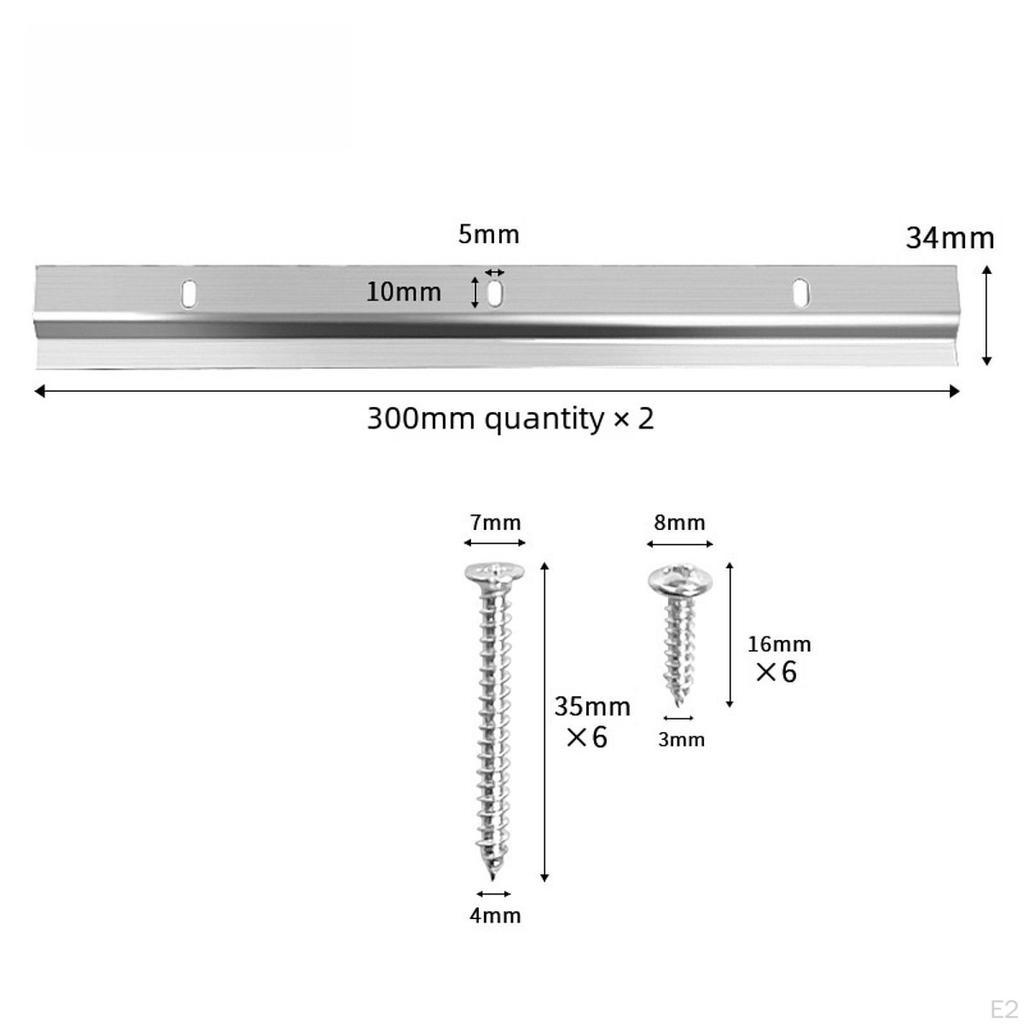 Picture Z Bar Hanger Wall Mounting Bracket, 1 Pair Premium, Sturdy Practical Mirror Hanging