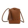 Single-shoulder Commuting Small Square Bag A Niche Design Fashionable and Simple Fringed Crossbody Bag