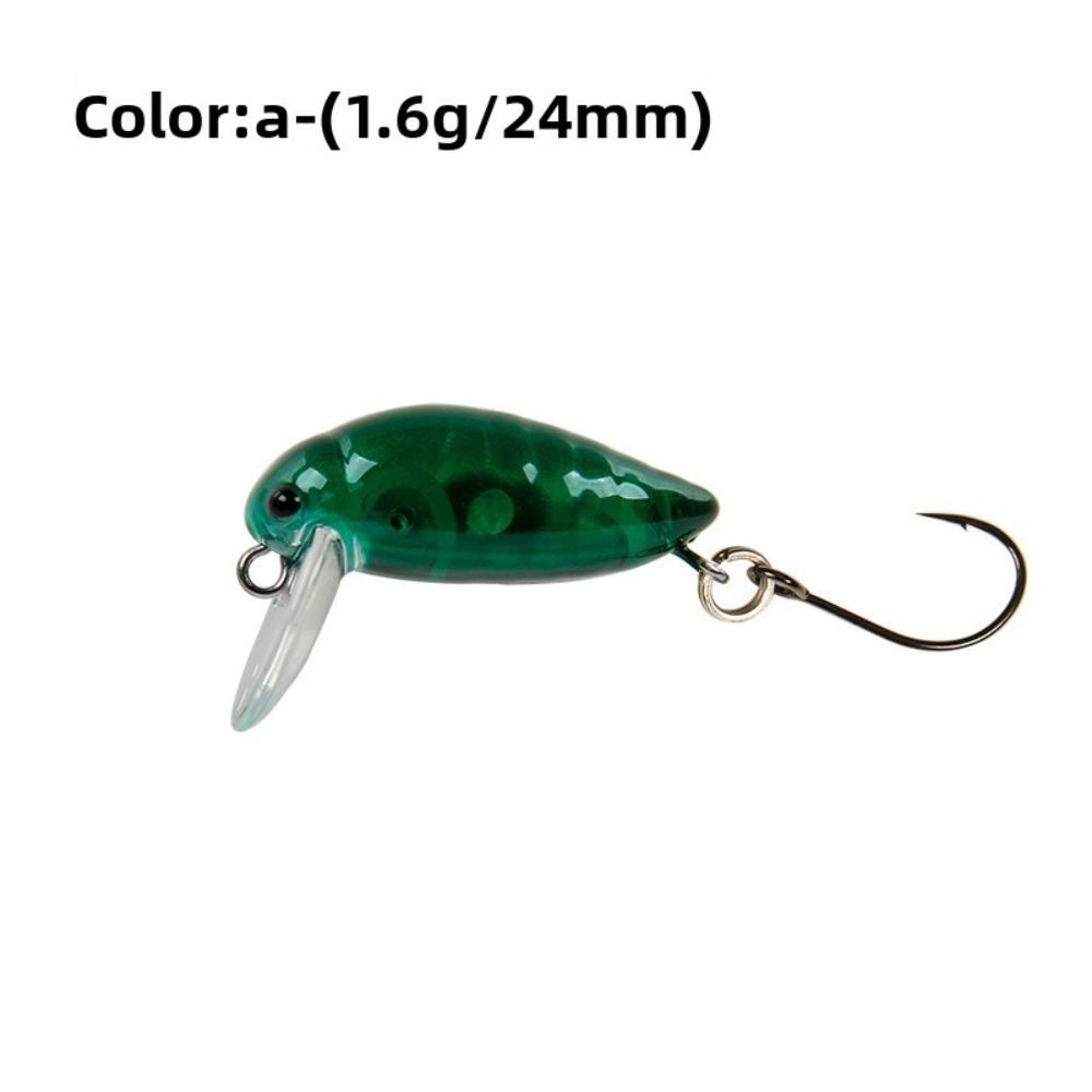 1.6g/24mm Cicada Insect Hard Baits Wide Tongue Plate LETOYO Fishing Lure Trout Fishing 24mm 1.6g-A