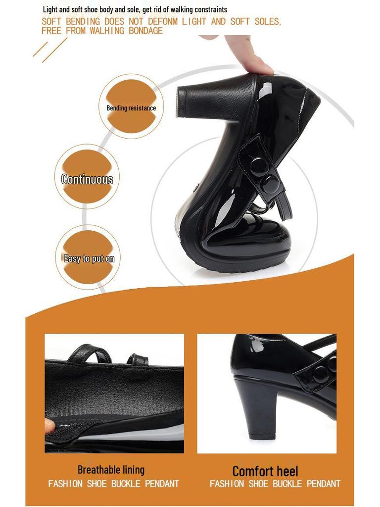 2022 Damen Weiches Leder Schuhe mit niedrigem Absatz: Frühlings-/Herbststil für Laufsteg & Cheongsam