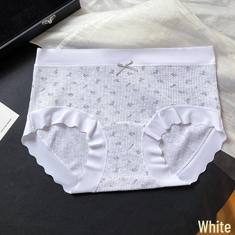 10A Antibacterial Floral Cotton Women's Mid-Rise Briefs - Comfortable & Breathable