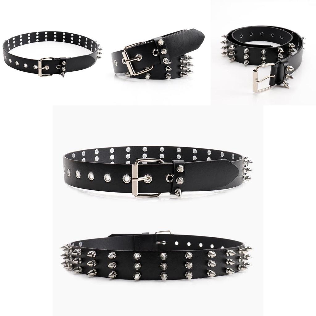 Fashion Solid Color Rivet Design Women Casual Belt For Street Style Fashion