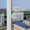 Transparent Sliding Door Lock Anti-pinch Sliding Sash Stopper  for Child Security Protection