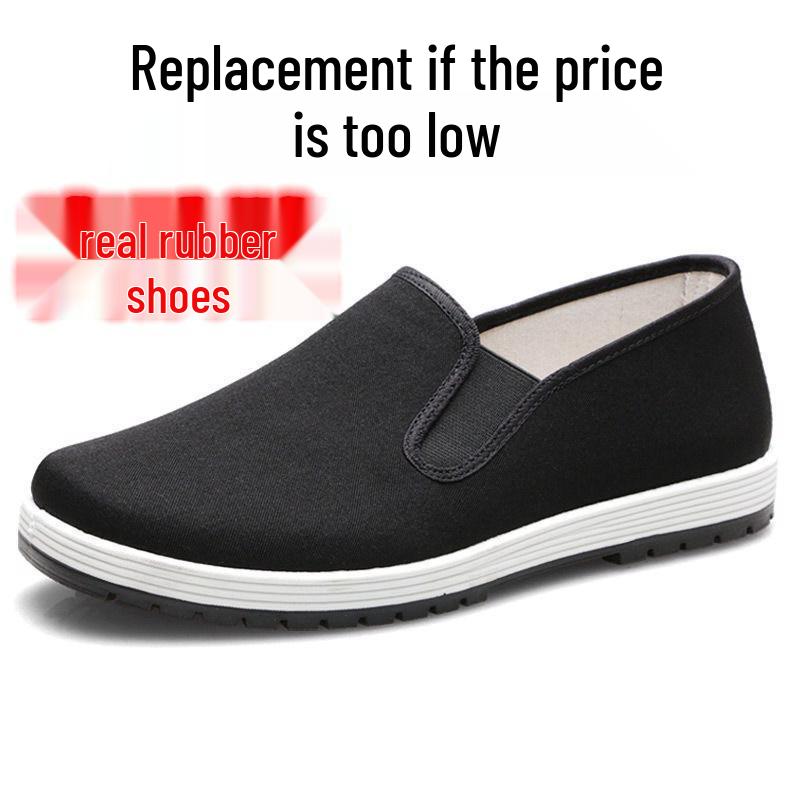 Chaussures pour hommes Old Beijing Antidérapantes à Semelle Souple, Respirantes et Résistantes à l'Usure pour Personnes Âgées ou Chefs